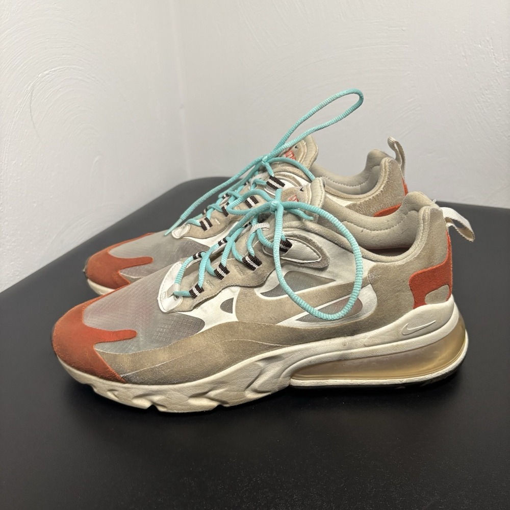 Nike AT6174-200 Air Max 270 React Mid Century Mesh‎ Sneaker Shoes Women's US 10